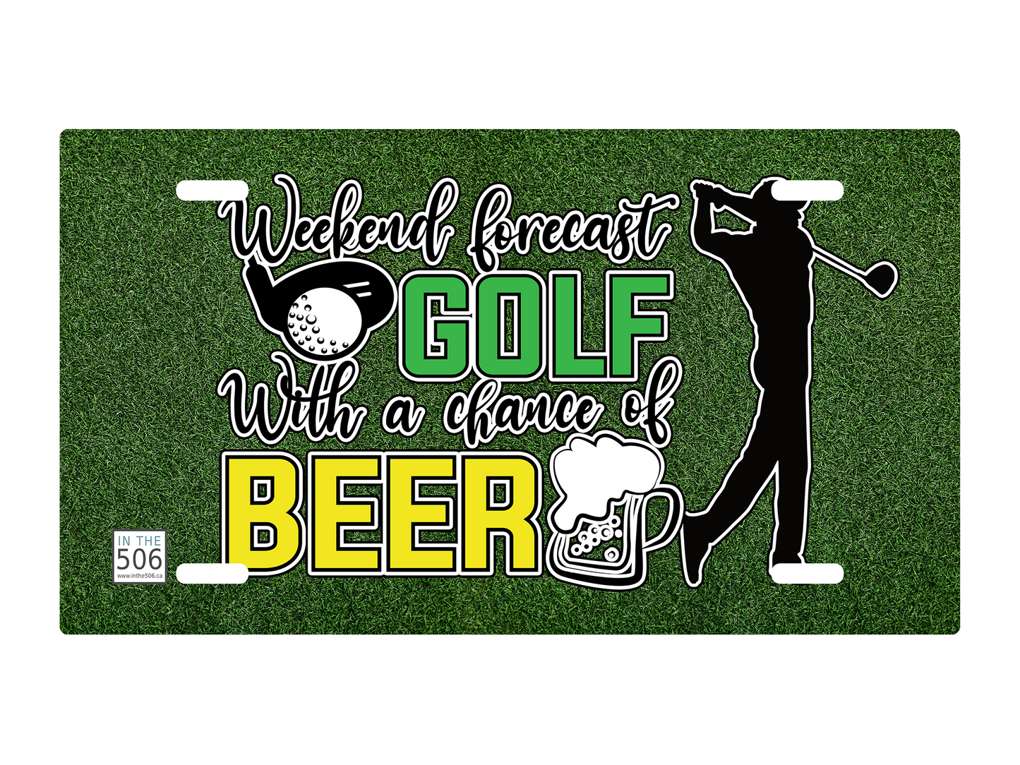 License Plate - Golf and Beer