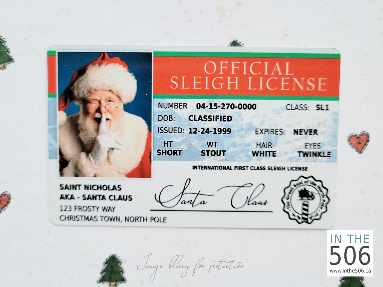 Santa's Drivers License