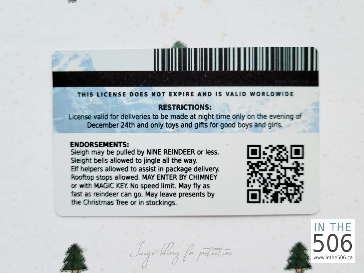Santa's Drivers License