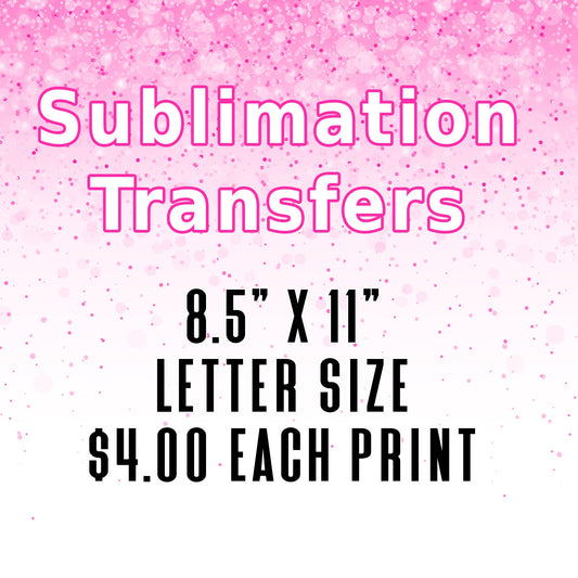 Sublimation Transfer Printing Service