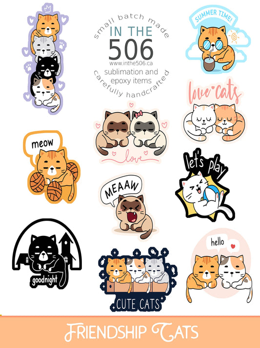 Sticker Packs - Friendship Cats