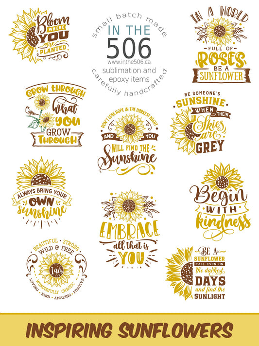 Sticker Packs - Inspiring Sunflowers